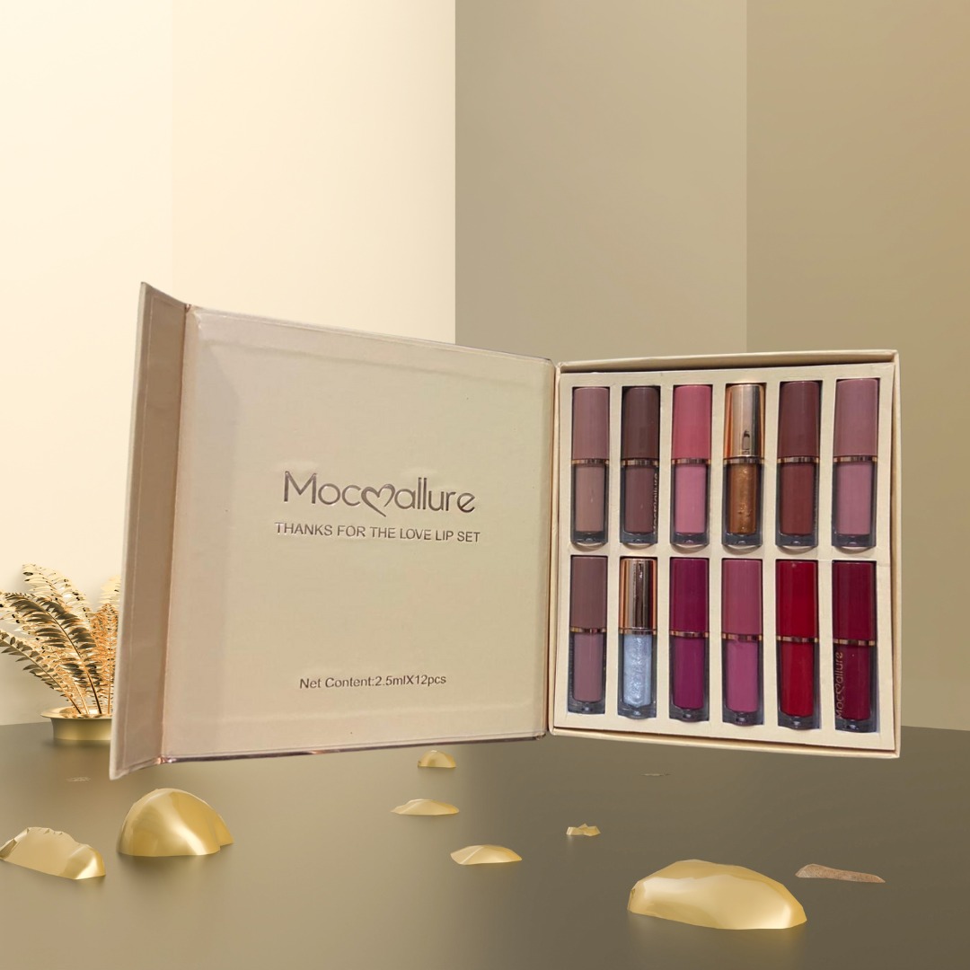 Mocallure “Thanks for the Love” Lipstick Gift Set – 12 Mini Shades